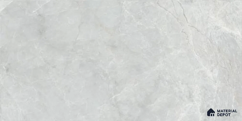 Marble Wall & Floor Tile TL 12305 Silver 4 ft x 2 ft Carving Glossy Finish Vitrified Tile - 9 mm | 4 Random Designs | Suitable For Living Room, Bedroom, Dining
