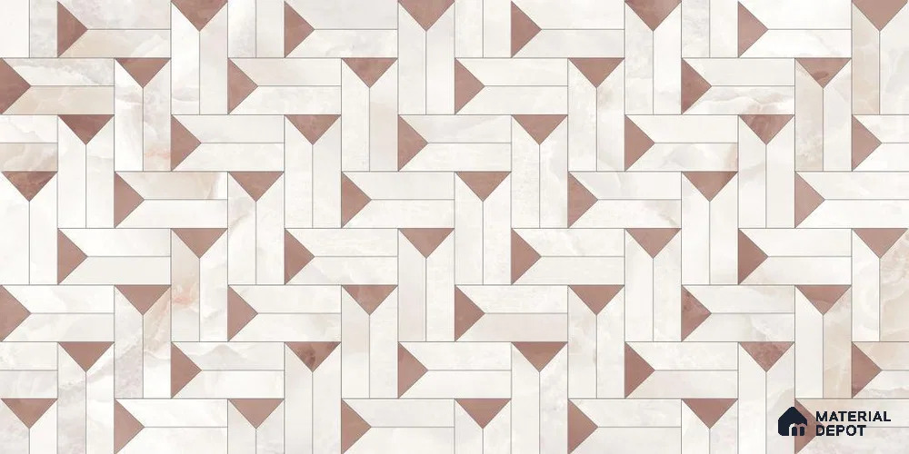 Patterned Wall Tile TL 12306 B Easton Onyx Decor Endless 4 ft x 2 ft Glossy Carving Finish Vitrified Tile - 9 mm | 1 Random Design