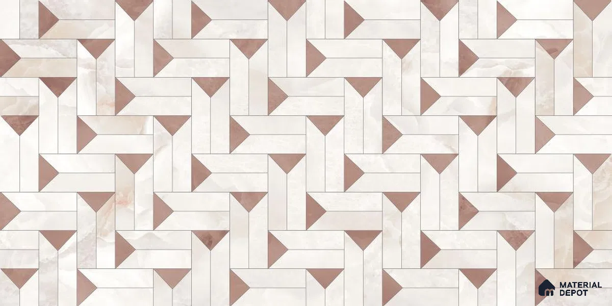 Patterned Wall Tile TL 12306 B Easton Onyx Decor Endless 4 ft x 2 ft Glossy Carving Finish Vitrified Tile - 9 mm | 1 Random Design