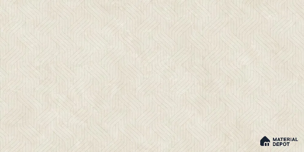 Marble & Patterned Endless Decor Wall Tile TL 12310 B Beige 4 ft x 2 ft Glossy Finish Vitrified Tile - 9 mm | 4 Random Designs | Suitable for Living Room, Dining, Feature / Accent Walls