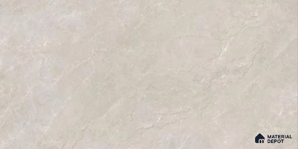 Marble Wall & Floor Tile TL 12311 Ivory 4 ft x 2 ft Glossy Finish Vitrified Tile - 9 mm | 4 Random Designs | Suitable For Living Room, Bedroom, Dining