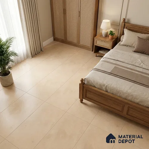 Cement Wall & Floor Tile TL 12334 G Jupiter Beige 4 ft x 2 ft Matte Finish Vitrified Tile - 9 mm | Suitable For Bathroom, Kitchen, Balcony