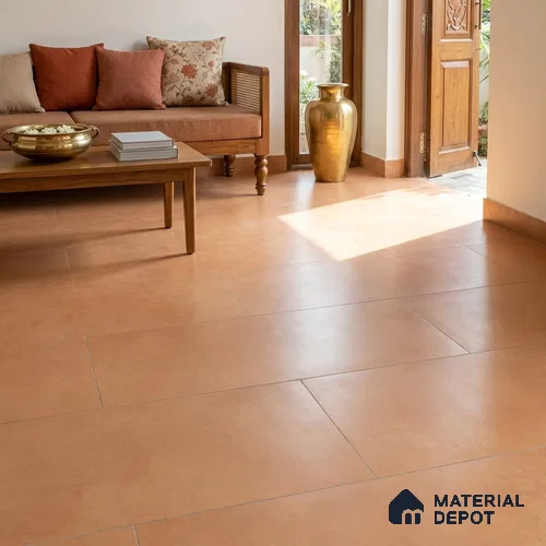 Cement Wall & Floor Tile TL 12334 H Jupiter Tan 4 ft x 2 ft Matte Finish Vitrified Tile - 9 mm | Suitable For Bathroom, Kitchen, Balcony