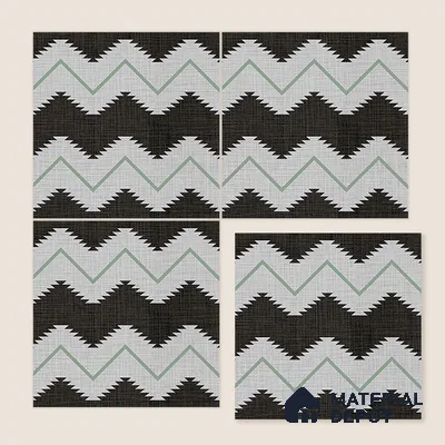 Moroccan Floor Tile TL 12339 B PS 321 Green 1 ft x 1 ft Matte Finish Ceramic Tile - 9 mm | Suitable For Bathroom, Balcony, Kitchen