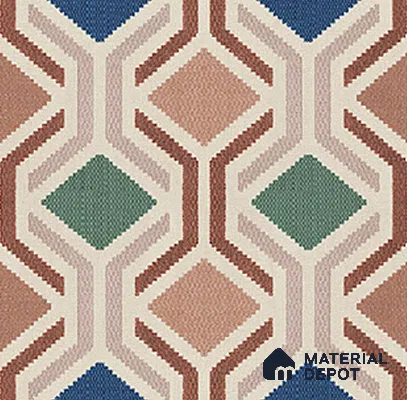 Moroccan Floor Tile TL 12347 PS 355 1 ft x 1 ft Matte Finish Ceramic Tile - 9 mm | Suitable For Bathroom, Balcony, Kitchen