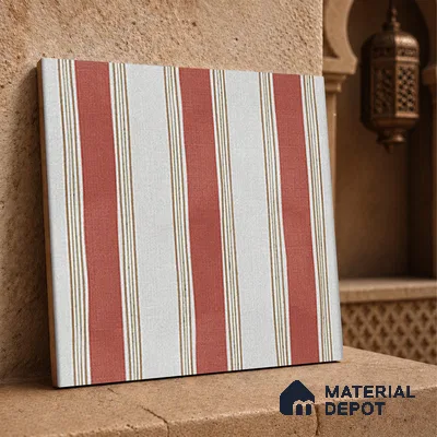 Moroccan Floor Tile TL 12352 B PS 360 Terra 1 ft x 1 ft Matte Finish Ceramic Tile - 9 mm | Suitable For Bathroom, Balcony, Kitchen