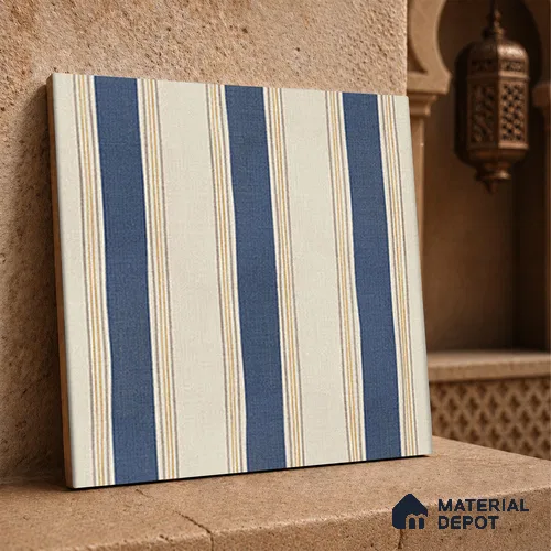 Moroccan Floor Tile TL 12352 PS 360 Blue 1 ft x 1 ft Matte Finish Ceramic Tile - 9 mm | Suitable For Bathroom, Balcony, Kitchen