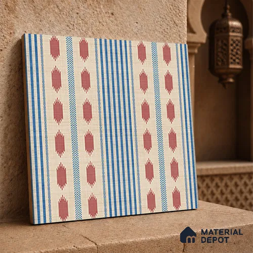 Moroccan Floor Tile TL 12353 B PS 361 Terra 1 ft x 1 ft Matte Finish Ceramic Tile - 9 mm | Suitable For Bathroom, Balcony, Kitchen