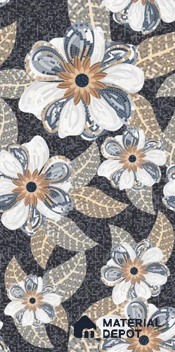 Mosaic Look Poster Wall Tile TL 12380 Poster 08 4 ft x 2 ft Gloster Finish Vitrified - 9 mm | Suitable For Living Room, Bedroom & Office | 1 Box Contains 4 Piece Packing