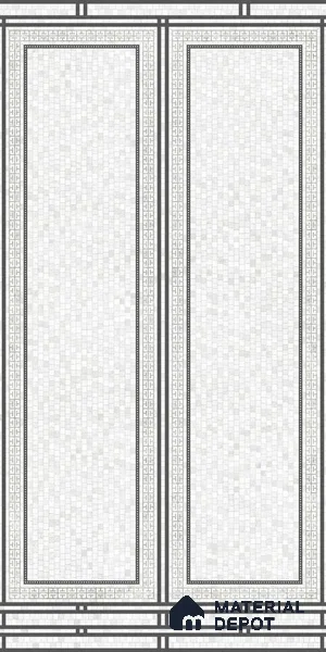 TL 12502 B Rowan Black Decor 02 Endless 4 ft x 2 ft Vitrified Tile - 9 mm