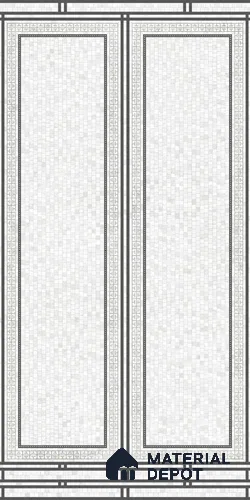 TL 12502 B Rowan Black Decor 02 Endless 4 ft x 2 ft Vitrified Tile - 9 mm