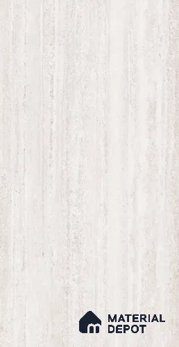 Travertine Floor & Wall Tile TL 12519 Royal Travertine Bianco 4 ft x 2 ft Vitrified Carving Matte Finish - 9 mm | Random 6 | Suitable for Living Room, Kitchen & Bathroom