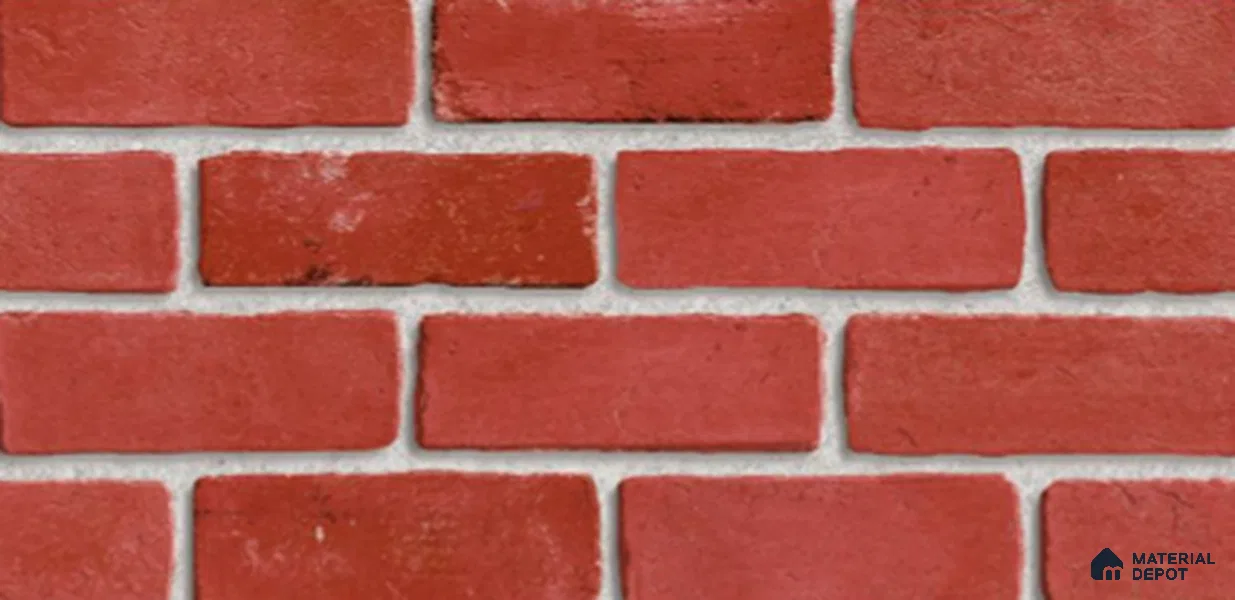 Wall Tile TL 12520 Fort Red 2 ft x 1 ft Ceramic Matte Finish Tile - 9 mm | Suitable For Kitchen, Bathroom Walls and Backsplashes