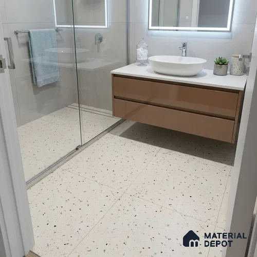 Terrazzo Floor Tile TL 12550 Stone Dusk 2 ft x 2 ft Matte Finish Vitrified Tile | Random Design  - 9 mm