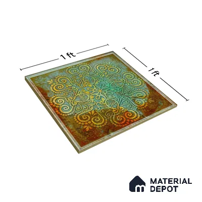 Moroccan Wall Tile TL 06339 C Artiflow 12 inch x 12 inch Ceramic Matte Finish - 9.5 mm | Suitable for Accent/Feature Walls, Bathroom, Kitchen, Dining Area