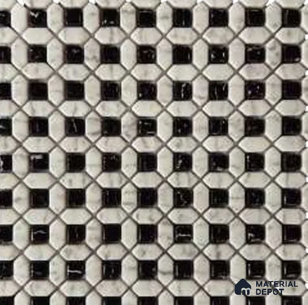 Mosaic Look Wall Tile TL 12581 B Ivory Dot Grid 9.6 inc x 9.6 inc Matte Finish - 6 mm | Suitable for Bathroom Wall, Kitchen Wall & Backsplash & Highlighter Wall