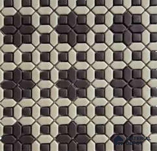 Mosaic Look Wall Tile TL 12582 B Sand Geometric 9.6 inc x 9.6 inc  Matte Finish - 6 mm | Suitable for Bathroom Wall, Kitchen Wall & Backsplash & Highlighter Wall