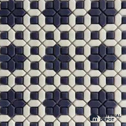 Mosaic Look Wall Tile TL 12582 E Indigo Clover 9.6 inc x 9.6 inc  Matte Finish - 6 mm | Suitable for Bathroom Wall, Kitchen Wall & Backsplash & Highlighter Wall