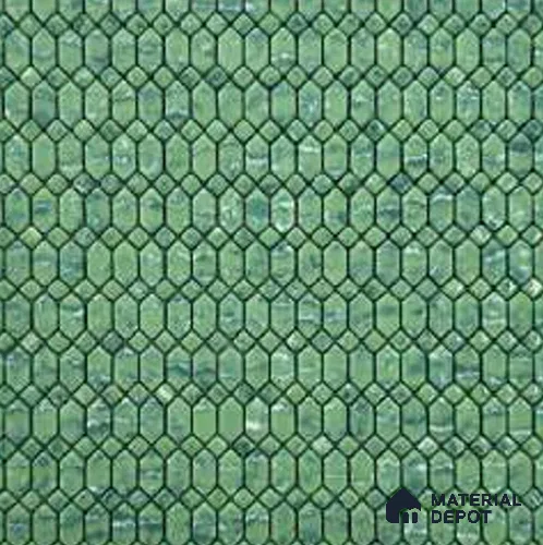 Mosaic Look Wall Tile TL 12584 Jade Lantern 9.6 inc x 9.6 inc  Matte Finish - 6 mm | Suitable for Bathroom Wall, Kitchen Wall & Backsplash & Highlighter Wall