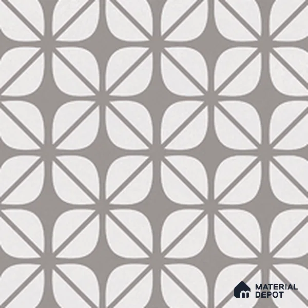 Moroccan Floor & Wall Tile TL 12604 Madrid 1 ft x 1 ft Ceramic Carving Matte Finish - 9.5 mm | Living Room, Kitchen Wall & Backsplashes, Dining & Bathroom