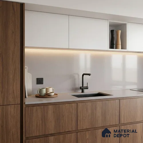 Terrazzo Counter Top Slab TL 12658 B Galaxy Bronze 8 ft x 2.62 ft Full Body Vitrified Matte Finish - 15 mm | Suitable For Counter Top, Dining Table Top & Window Frame
