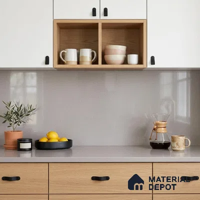 Terrazzo Counter Top Slab TL 12658 Galaxy Bronze 8 ft x 2.62 ft Full Body Vitrified Glossy Finish - 15 mm | Suitable For Counter Top, Dining Table Top & Window Frame