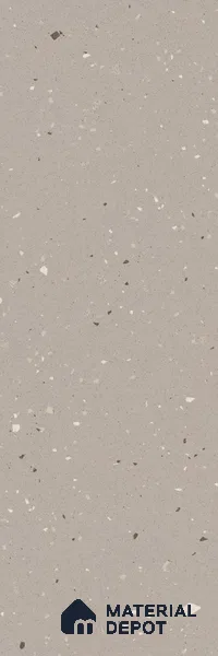 Terrazzo Large Format Slab TL 12666 B Pallazio Bronze 8 ft x 2.62 ft White Full Body Matte Finish - 15 mm | Suitable for Counter Top, Table Top & Window Frame