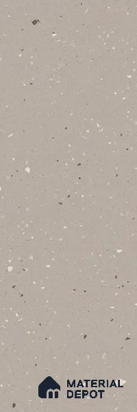 Terrazzo Large Format Slab TL 12666 Pallazio Bronze 8 ft x 2.62 ft White Full Body Glossy Finish - 15 mm | Suitable for Counter Top, Table Top & Window Frame
