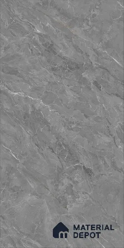 Marble Wall & Floor Tile TL 12681 B Grey 4 ft x 2 ft Glossy Finish Vitrified Tile - 9 mm | 4 Random Designs | Suitable For Living Room, Bedroom, Dining