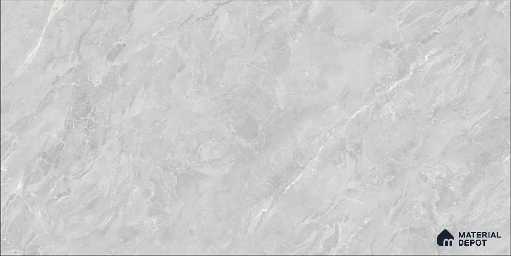 Marble Wall & Floor Tile TL 12681 Silver 4 ft x 2 ft Glossy Finish Vitrified Tile - 9 mm | 4 Random Designs | Suitable For Living Room, Bedroom, Dining