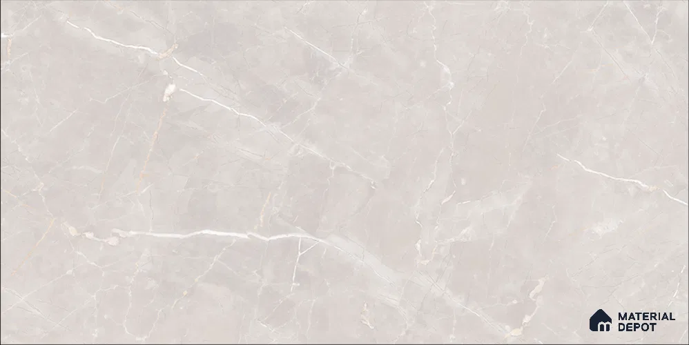 Marble Wall & Floor Tile TL 12683 Cream 4 ft x 2 ft Glossy Finish Vitrified Tile - 9 mm | 4 Random Designs | Suitable For Living Room, Bedroom, Dining