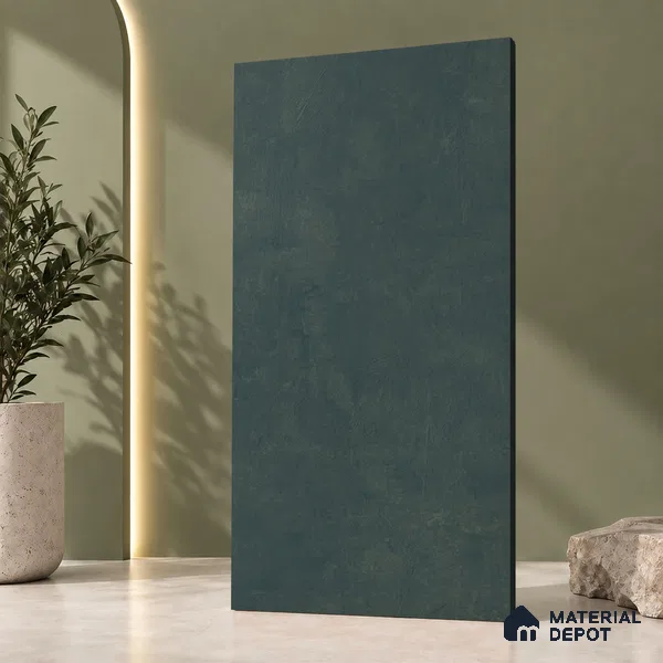 Rustic Wall & Floor Tile TL 12696 Aqua 4 ft x 2 ft Punch Matte Finish Vitrified Tile - 9 mm | Suitable For Living Room, Bedroom, Kitchen