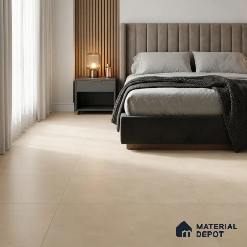 Cement Floor & Wall Tile TL 12696 B Mystic Crema 4 ft x 2 ft Punch Matte Finish Vitrified Tile - 9 mm