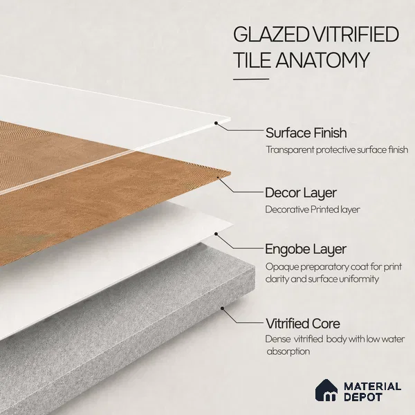Cement Floor & Wall Tile TL 12696 F Mystic Terracotta 4 ft x 2 ft Punch Matte Finish Vitrified Tile - 9 mm