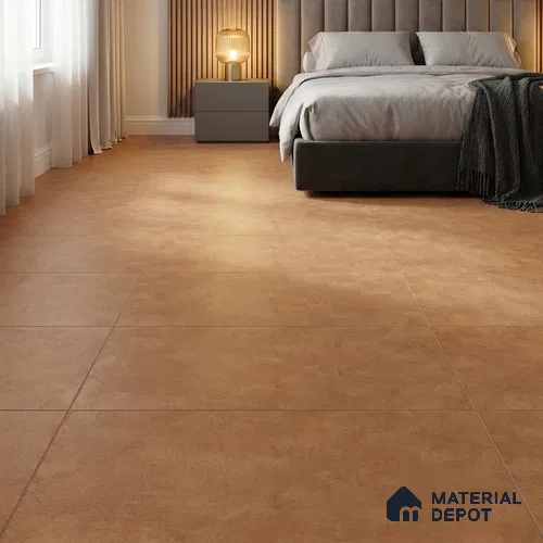 Cement Floor & Wall Tile TL 12696 F Mystic Terracotta 4 ft x 2 ft Punch Matte Finish Vitrified Tile - 9 mm