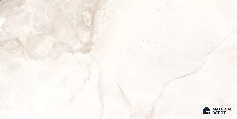 Marble Wall & Floor Tile TL 12701 Beige 4 ft x 2 ft Glossy Finish Vitrified Tile - 9 mm | 4 Random Designs | Suitable For Living Room, Bedroom, Dining