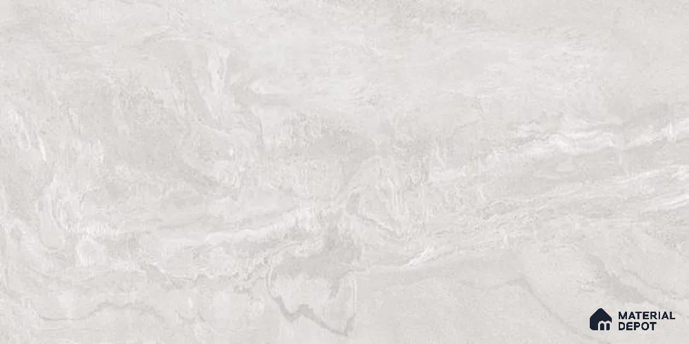 Marble Wall & Floor Tile TL 12703 C Silver 4 ft x 2 ft Glossy Finish Vitrified Tile - 9 mm | 6 Random Designs | Suitable For Living Room, Bedroom, Dining
