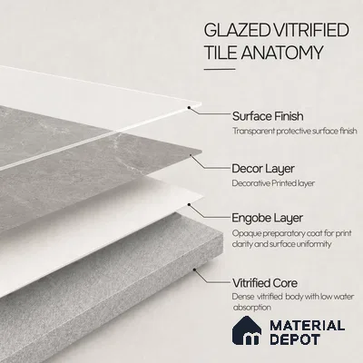 Marble Wall & Floor Tile TL 12704 D Grey 4 ft x 2 ft Glossy Finish Vitrified Tile - 9 mm | 6 Random Designs | Suitable For Living Room, Bedroom, Dining