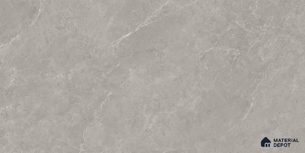 Marble Wall & Floor Tile TL 12704 D Grey 4 ft x 2 ft Glossy Finish Vitrified Tile - 9 mm | 6 Random Designs | Suitable For Living Room, Bedroom, Dining