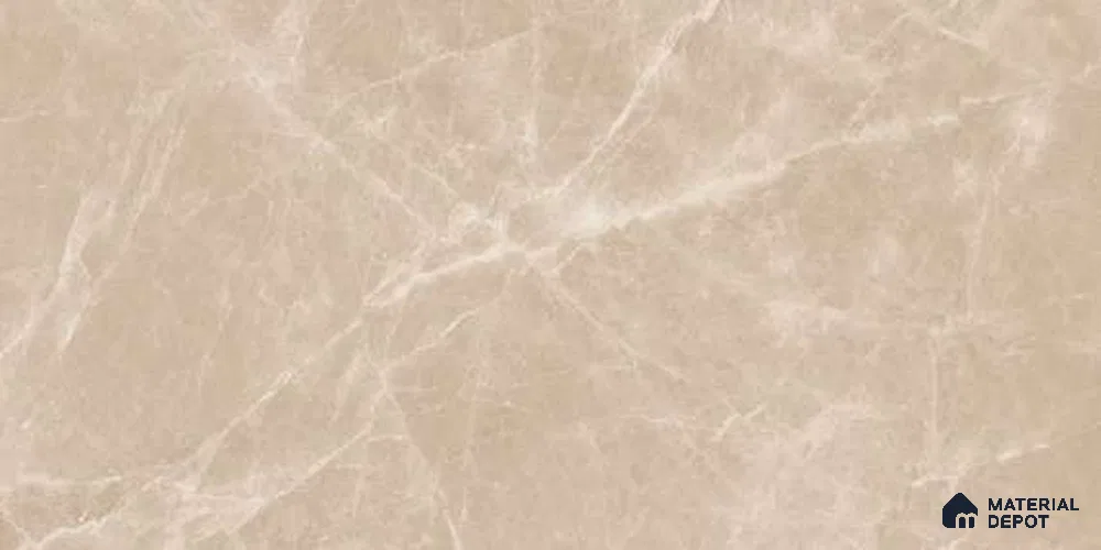 Marble Wall & Floor Tile TL 12706 Beige 4 ft x 2 ft Glossy Finish Vitrified Tile - 9 mm | 5 Random Designs | Suitable For Living Room, Bedroom, Dining
