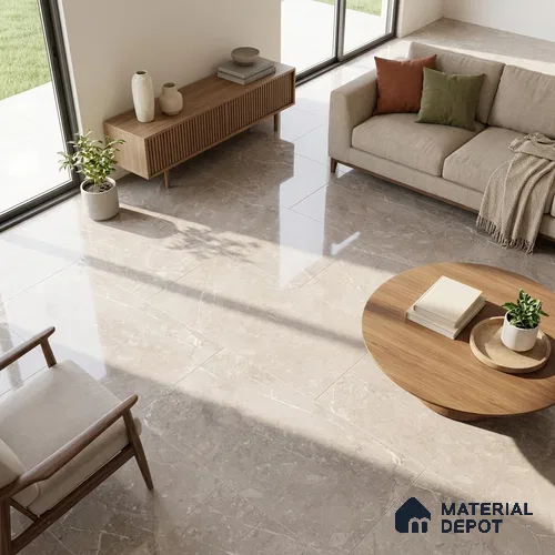 Marble Wall & Floor Tile TL 12710 Rock 4 ft x 2 ft Glossy Finish Vitrified Tile - 9 mm | 4 Random Designs | Suitable For Living Room, Bedroom, Dining