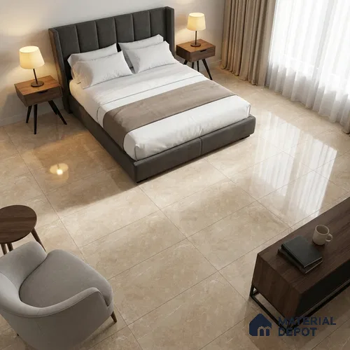 Marble Wall & Floor Tile TL 12710 B Soft 4 ft x 2 ft Glossy Finish Vitrified Tile - 9 mm | 4 Random Designs | Suitable For Living Room, Bedroom, Dining