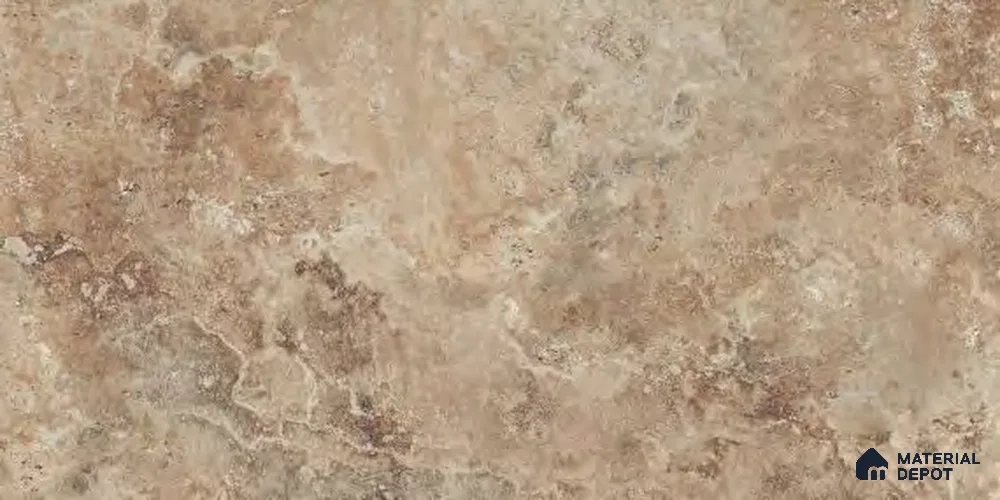 Stone Wall & Floor Tile TL 12711 B Brown 4 ft x 2 ft Glossy Finish Vitrified Tile - 9 mm | 4 Random Designs | Suitable for Living Room, Dining, Feature / Accent Walls