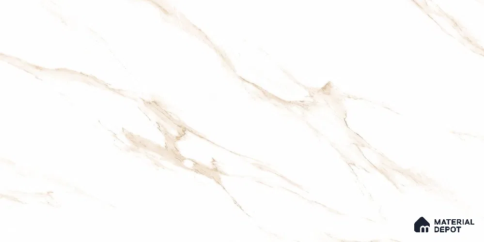 Marble Wall & Floor Tile TL 12720 Brown 4 ft x 2 ft Glossy Finish Vitrified Tile - 8 mm | 9 Random Designs | Suitable For Living Room, Bedroom, Dining