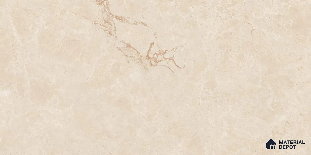 Marble Wall & Floor Tile TL 12722 Beige 4 ft x 2 ft Glossy Finish Vitrified Tile - 8 mm | 5 Random Designs | Suitable For Living Room, Bedroom, Dining