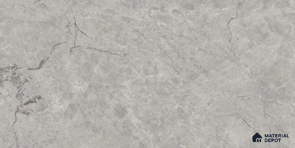 Marble Wall & Floor Tile TL 12722 C Grey 4 ft x 2 ft Glossy Finish Vitrified Tile - 8 mm | 5 Random Designs | Suitable For Living Room, Bedroom, Dining