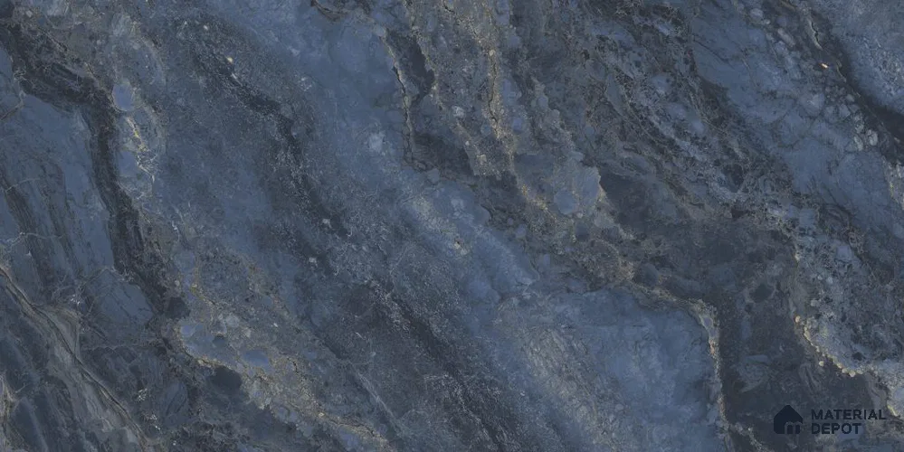 Marble Wall & Floor Tile TL 12725 Grey 4 ft x 2 ft Glossy Finish Vitrified Tile - 8 mm | 3 Random Designs | Suitable For Living Room, Bedroom, Dining