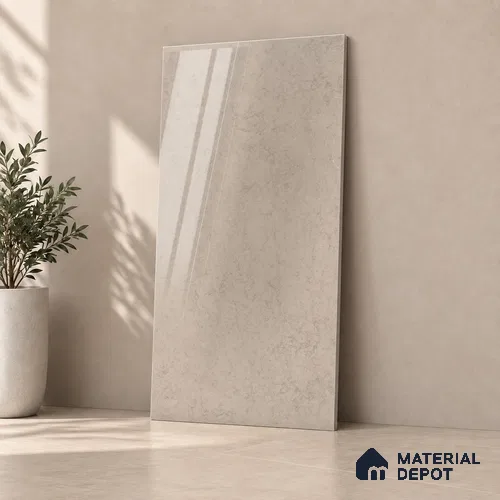 Cement Floor & Wall Tile TL 12726 B Florim Cedar 4 ft x 2 ft Glossy Finish Vitrified Tile - 8 mm | 5 Random Design