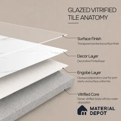 Marble Endless Wall & Floor Tile TL 12730 White 4 ft x 2 ft Glossy Finish Vitrified Tile - 8 mm | 4 Random Designs | Suitable For Living Room, Bedroom, Dining