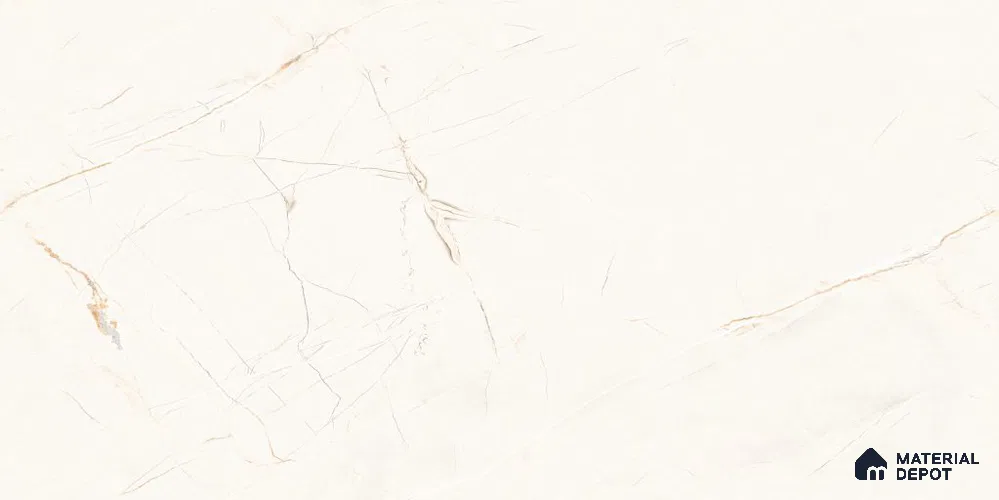 Marble Endless Wall & Floor Tile TL 12731 Silver 4 ft x 2 ft Glossy Finish Vitrified Tile - 8 mm | 4 Random Designs | Suitable For Living Room, Bedroom, Dining